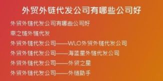 外貿(mào)外鏈代發(fā)公司有哪些公司好